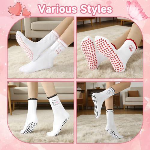 Image of Pilates Grip Yoga Socks for Women Cute Non Slip Socks