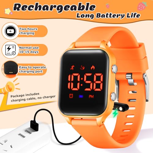 Image of LAVAREDO Kids Digital Watches for Boys Girls,Waterproof Sport Watch with Pedometer Stopwatch Vibration Alarm for Ages 5-13,No App Fitness Tracker Watch for Kids Teens Birthday Gifts