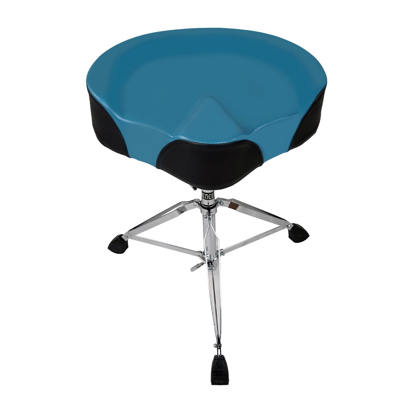 Kadence Steel Heavy Duty Drum Throne Seat - Adjustable Drum Stool- Motorcycle Style Drum Throne - Drummer Stool- Universal Drum Chair For Kids And Adults, 43 CM, 25 Cm, Multicolor