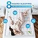 Queen Mattress Pad Cover Cooling Mattress Topper Pillow Top with Down Alternative Fill (8-21” Fitted Deep Pocket Queen Size) White