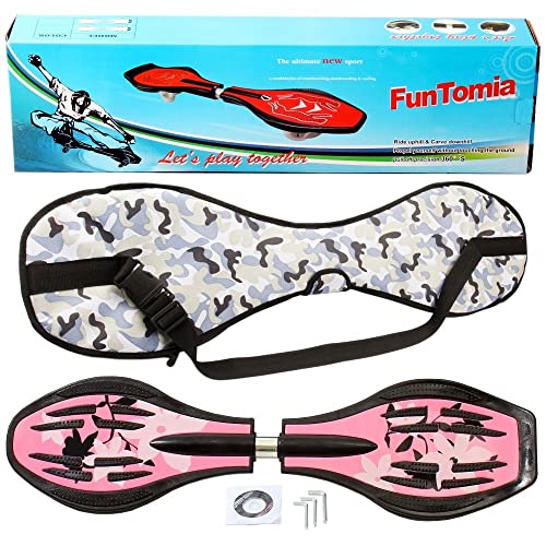 Miniatura 2 de Funtomia Waveboard Original Mach1 Rodamientos De Bolas, Incluye Funda Y Cd Varios Diseños De Color ., Rosa Flor.