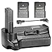 Neewer Empuñadura Vertical Profesional de Batería con 2 Paquetes de Baterías de Iones de Litio de Repuesto de 7,4V 1050mAh EN-EL14 Compatible con Cámaras DSLR Nikon D3100 D3200 D3300 D5300