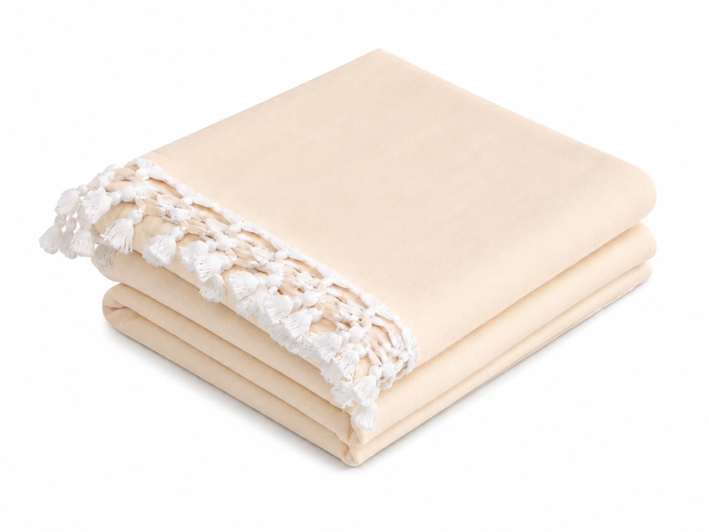 EthnicAlive Bhagalpuri Single Soft Silk Chadar | Odhne Wali Chadar | Lightweight and Breathable Chaddar for Sleeping | Plain Summer Blanket Ac Rooms (Cream)-image-12