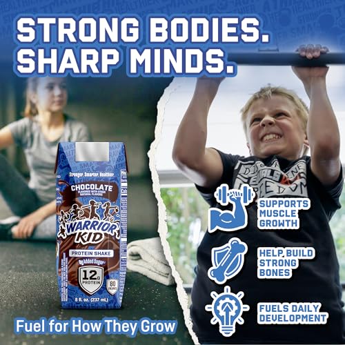 Image of Jocko Fuel Warrior Kid Grass Fed Protein Shake, Chocolate 8.25oz | 12 Pack