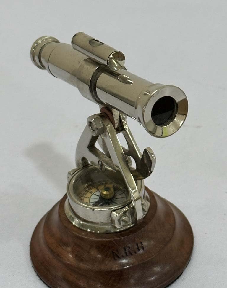 Telescope Brass Spyglass Pirata Monocular Mini Vintage miniatura 5
