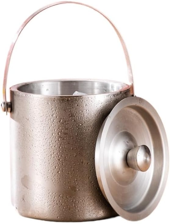 304 stainless steel ice bucket for storing cubes, bar KTV commercial and household beer storage
