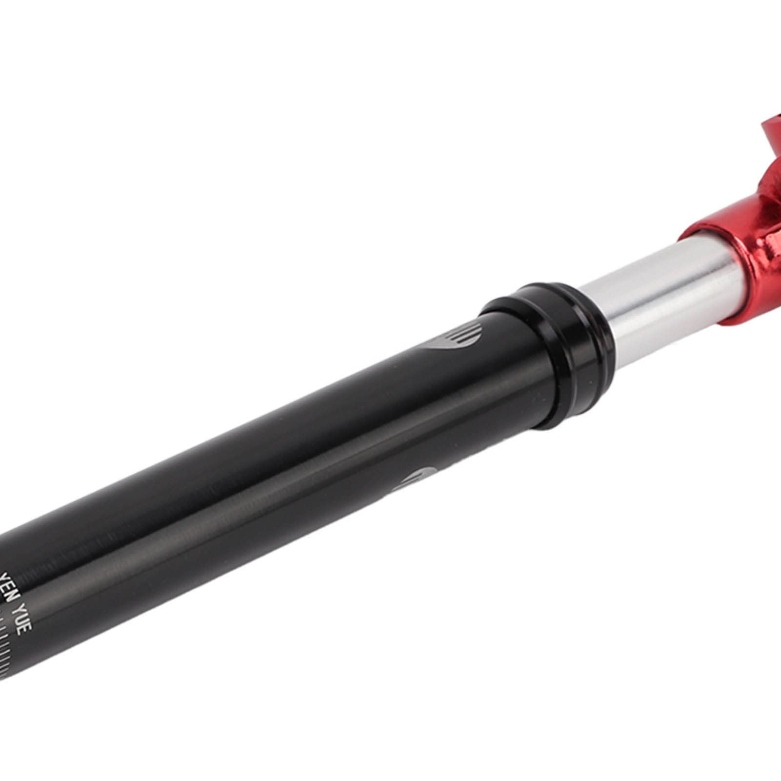 Tige de selle suspendue avec amortisseur à pression d'huile, 27,2 mm, pour VTT, rouge (KSP630-27,2 mm x 350 mm Noir/Rouge)
