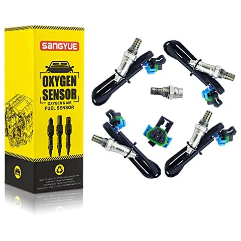 Sangyue Oxygen Sensor for Chevrolet Equinox Impala Traverse GMC Terrain Acadia Cadillac SRX Buick Lacrosse Upstream +Downstream 4PCS Cover