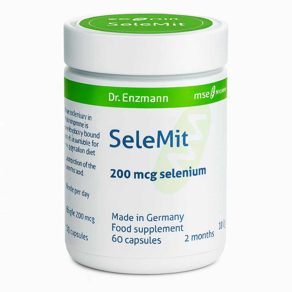 SeleMit® Selenium 200 mcg - Selenium Supplement for Antioxidant Support - Boost Immune System Health - Dietary Food Supplement - 60 Tablets 2 Months - Made in Germany