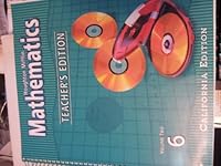 Houghton Mifflin Mathematics Teacher's Edition: Grade 6, Volume 2, Ca Edition 0618094989 Book Cover