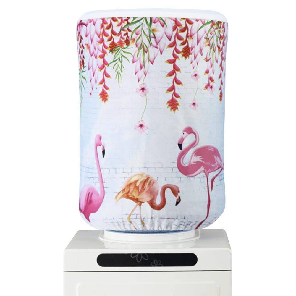 BAOZOON 5 Gallon Water Dispenser Barrel Dust Cover Durable Waterproof Polyester Pink Cover for Home Office