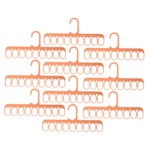 SOLUSTRE 10Pcs Clothes Rack Multi Functional Drying Rack for Space Saving Closet Organization Punch Design for Balconies Apartments and Laundry Rooms