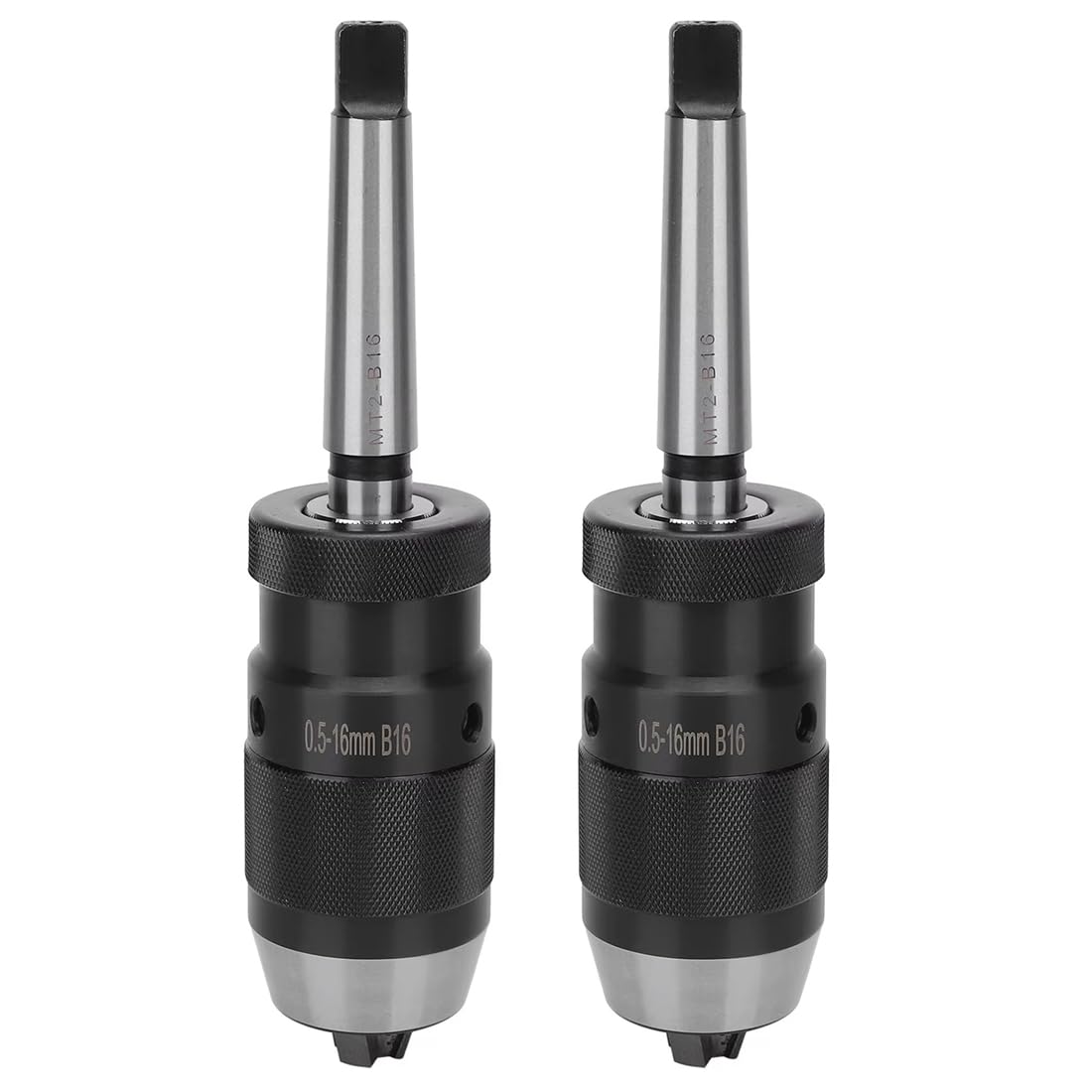 Jnchdghwa As Shown Mt2-B16 Keyless Drill Chuck Quick Release Morse Taper 0.5-16Mm For Drilling Machine 2Pcs Mt2-B16 Chuck