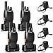 Retevis H-777 2 Way Radio UHF Flashlight CTCSS/DCS Handheld Radio 16CH Walkie Talkies with Speaker Mic (4 Pack)