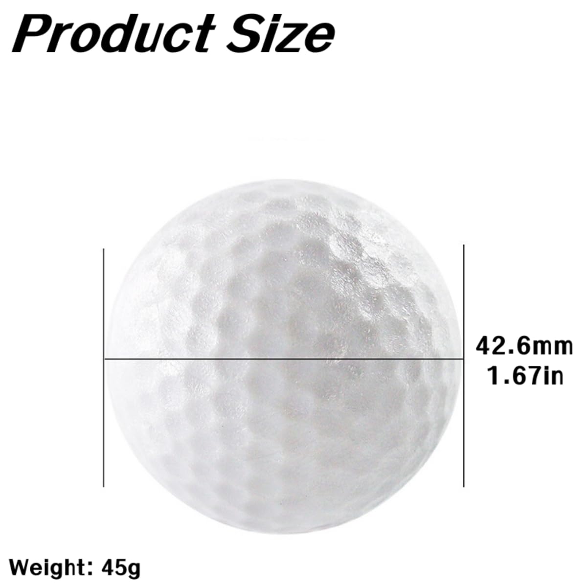 Pelota de Golf de Alto Rendimiento 3 Piezas, Pelotas de Entrenamiento para Distancia y Control
