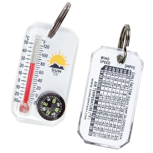 Sun Company Therm-o-Compass | Multi-Functional Zipper Pull...
