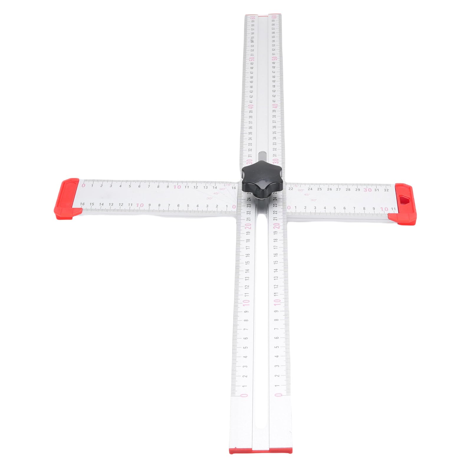 FILFEEL Righello da Trapano in Alluminio 60cm, Misuratore Ad Angolo