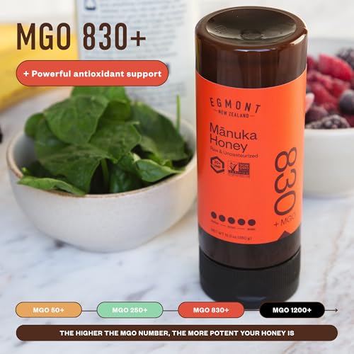 Miel Mānuka Raw Egmont UMF 20+ MGO 830+ 12.3oz miniatura 5