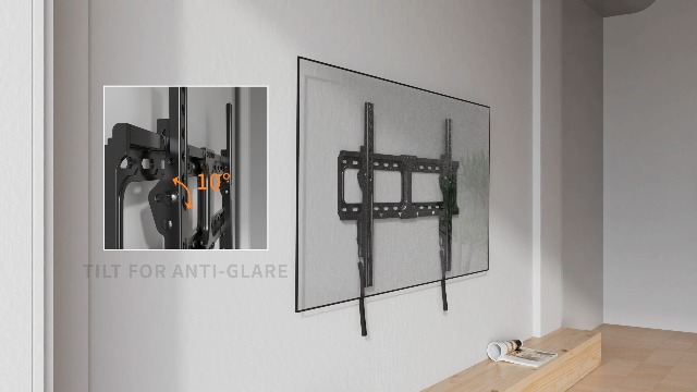 Mount-It! Heavy Duty TV Wall Mount For 65-90 Inch TVs - 220 Lb Capacity Tilt Mount