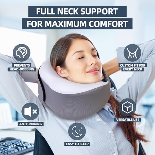 Almohada de espuma viscoelástica para cuello, tamaño M-L miniatura 4