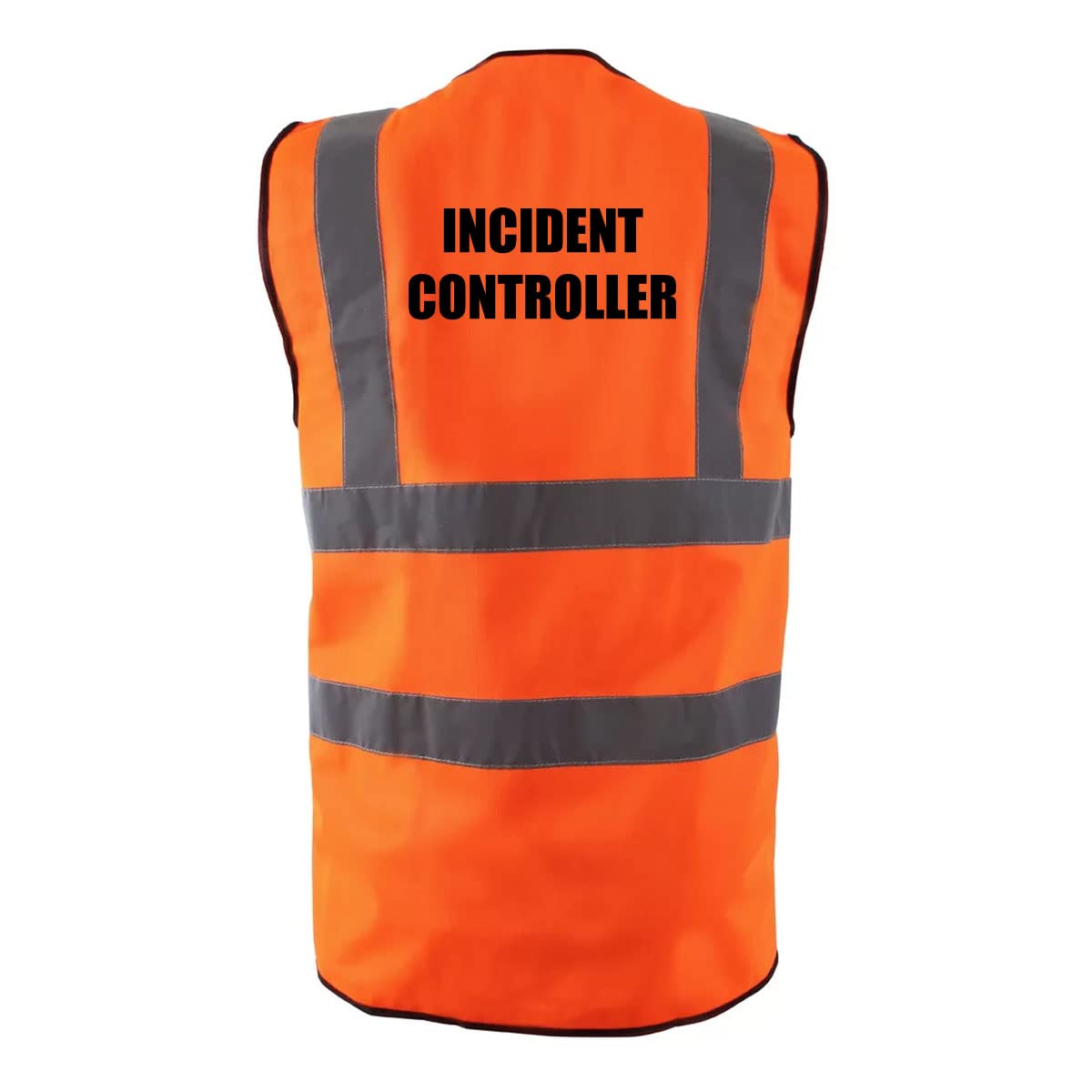 Workwear World Incident Controller Printed High Visibility Hi Vis Site, Work, Office & School Safety Vest (as8, alpha, m, regular, regular)