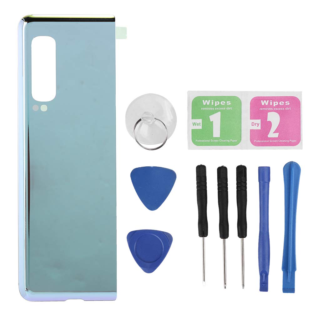 Yosoo Health Gear Fold Bateria Szklana Tylna Pokrywa, Srebrny Fioletowy