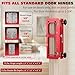 Door Hinge Jig, Aluminum Alloy Door Hinge Template Kit for Router, Adjustable Mortise Jig Fits Door Hinges from 2.5