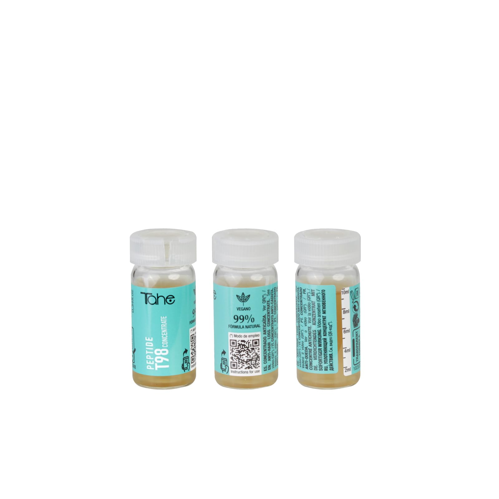 Tahe Peptide T98 Pack Program zapobiegający wypadaniu włosów: Leczenie koncentratem 6 x 10 ml + Szampon przeciw wypadaniu włosów 300 ml