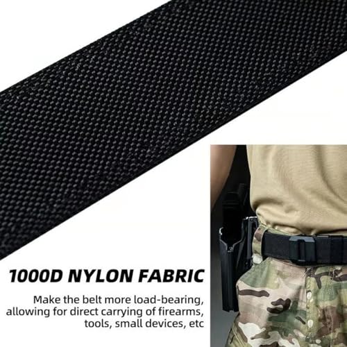 EDC Nylon Ratchet Belt Men′s Sports Belt Adjustable Quick Release Woven Waist Belt Automatic Slide Buckle Micro Elastic3