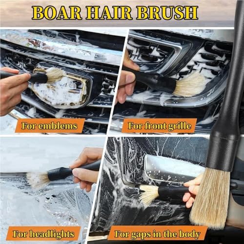Brosse de détail polyvalente à fibres douces pour finitions intérieures