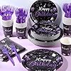 100 Pcs Christmas Friendsmas Dinnerware Set 25 Set Disposable - View #7