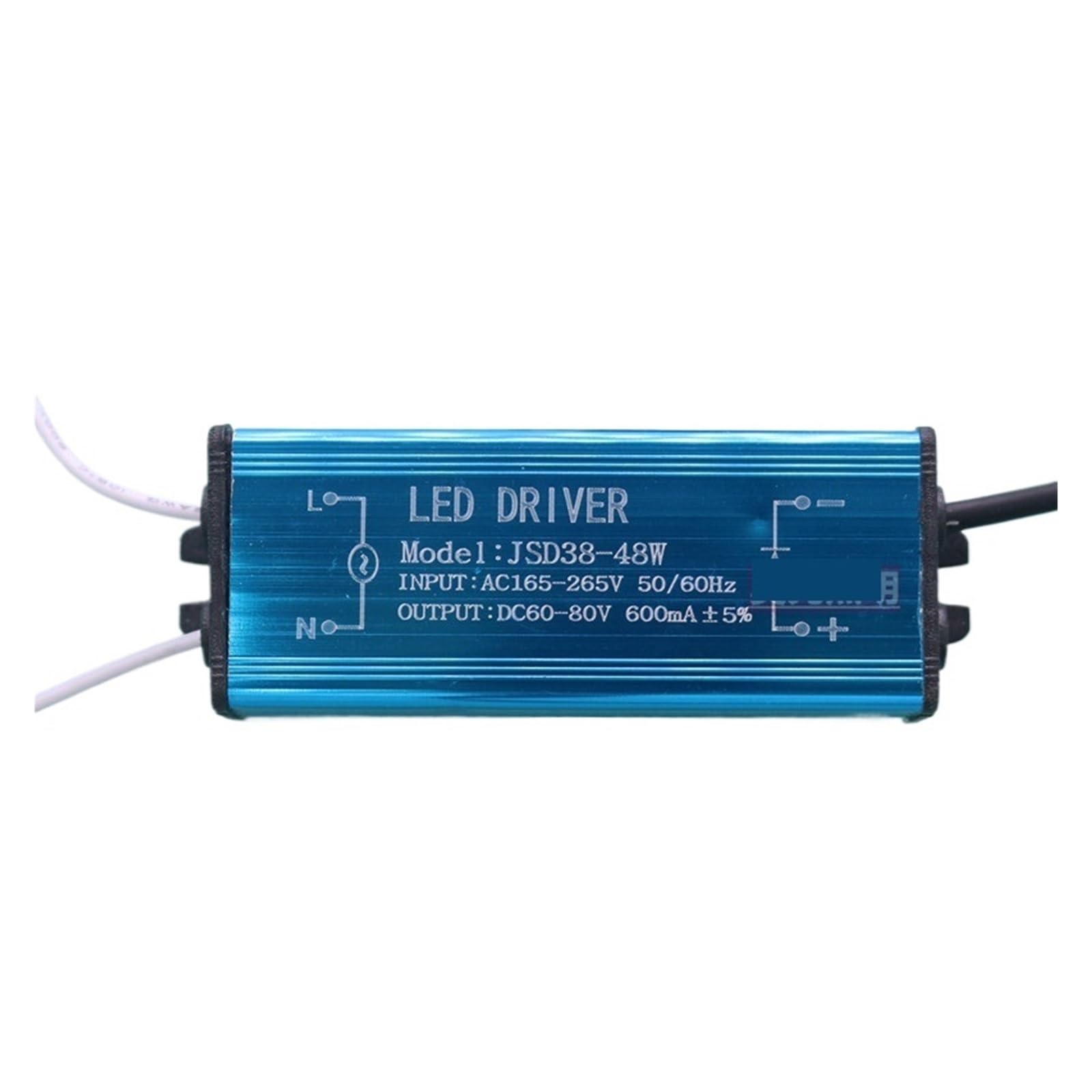 Transformateur ballast intégré pour panneau LED 38-48W anti-scintillement 600mA