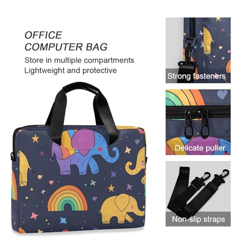 Maletín para portátil con diseño elefante, 13-15.6 pulgadas miniatura 5