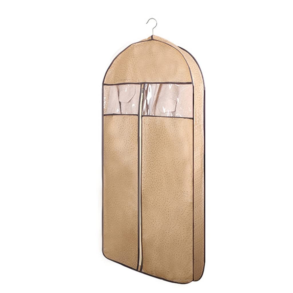 BAtlam Hogar Tridimensional Abrigo Ropa Cubierta Antipolvo Chaqueta Larga Ropa Antipolvo Bolsa de Almacenamiento (Color : Silver, Size : 128x60cm) (Pack de 3)