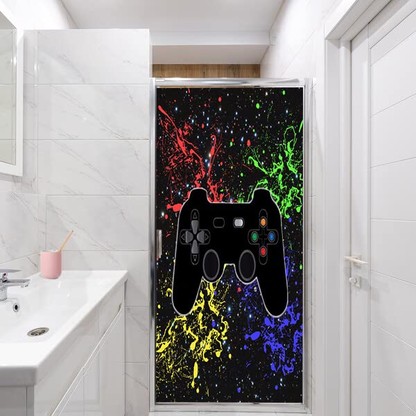 Película decorativa para ventana Teens Modern Gamer 17.7x23.6 pulg miniatura 3