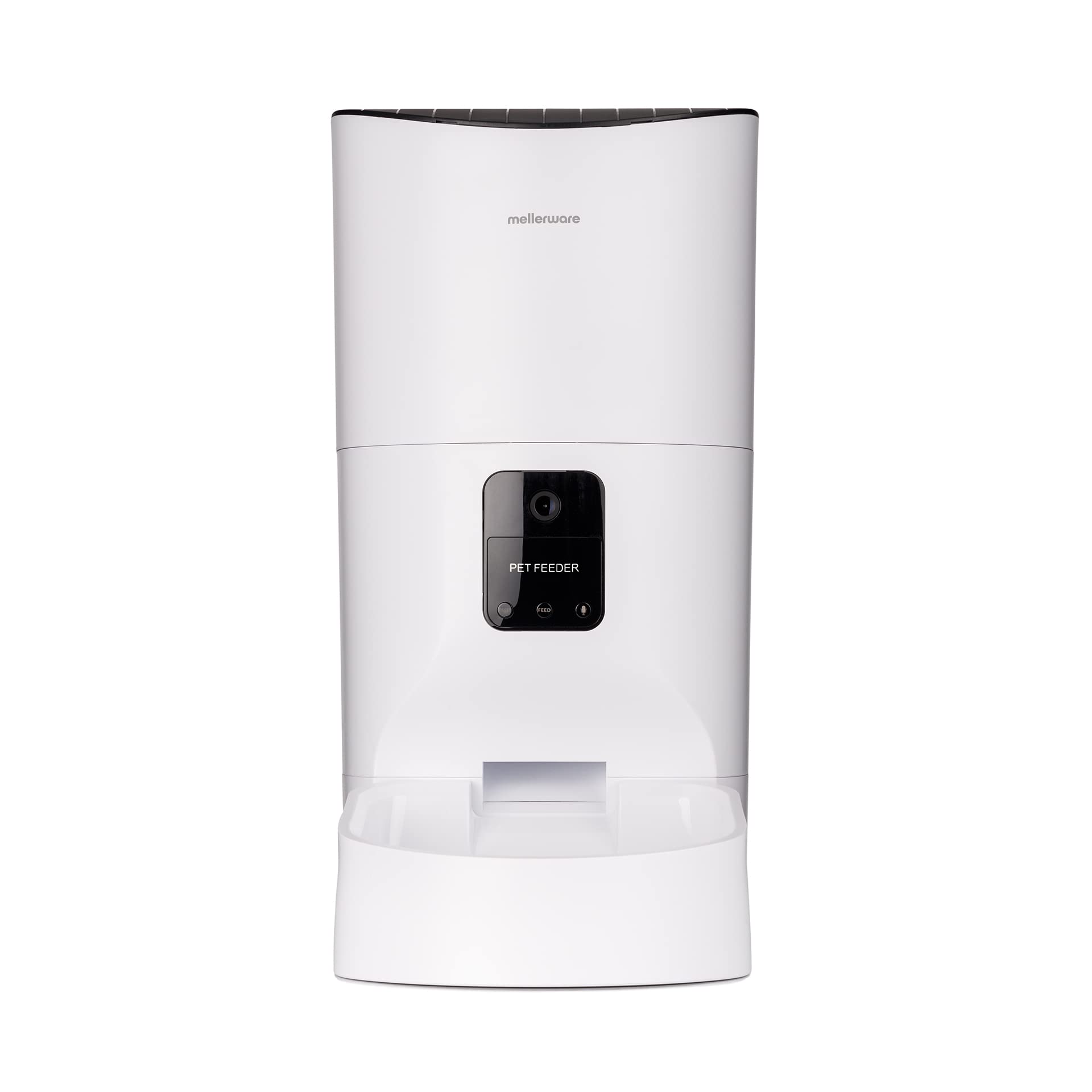 Mellerware - Comedero Automático Petto!Eat 9L | Cámara HD | Grabación Voz | Dispensador Comida App WiFi 2.4GHz | Apto Lavavajillas | Programable | Perros Gatos Animales Mascotas