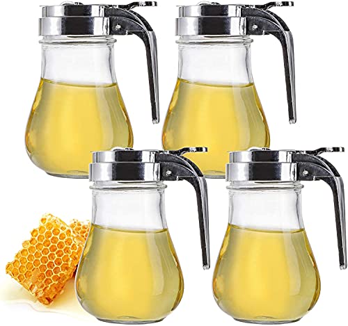 Yesland Set di 4 dispenser per miele, in vetro