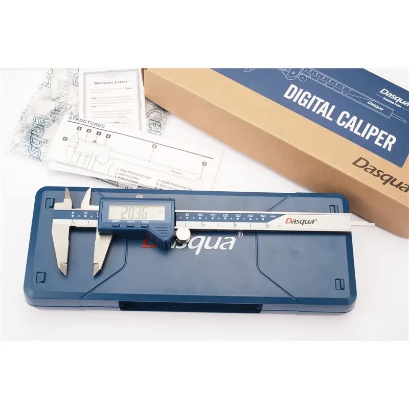 Dasqua 1804-1065 0-150Mm/0-6" High Precision Electronic Digital Caliper With Large LCD Screen & Easy Inch And Millimeter Conversion (B0BGY2RJQY) Amazon Price History, Amazon Price Tracker
