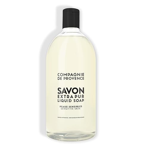 La Compagnie de Provence - Savon Liquide de Marsella Recarga 1L - Peaux Sensibles - Pour Corps et Mains - Hecho en Francia
