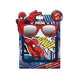 Los niños adorarán. Disney Spiderman cartera + Spiderman gafas de sol, MV92281, azul y rojo
