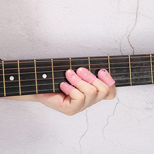 sourcing map Finger Médiators Guitare Médiators Doigt Pointes Protecteurs L M S XS XXS Dimension Rose Paquet de 40 - Les Beatles, Paul McCartney, John Lennon, RIngo Starr, George Harrison sourcing map Finger Médiators Guitare Médiators Doigt Pointes Protecteurs L M S XS XXS Dimension Rose Paquet de 40 – Image 6