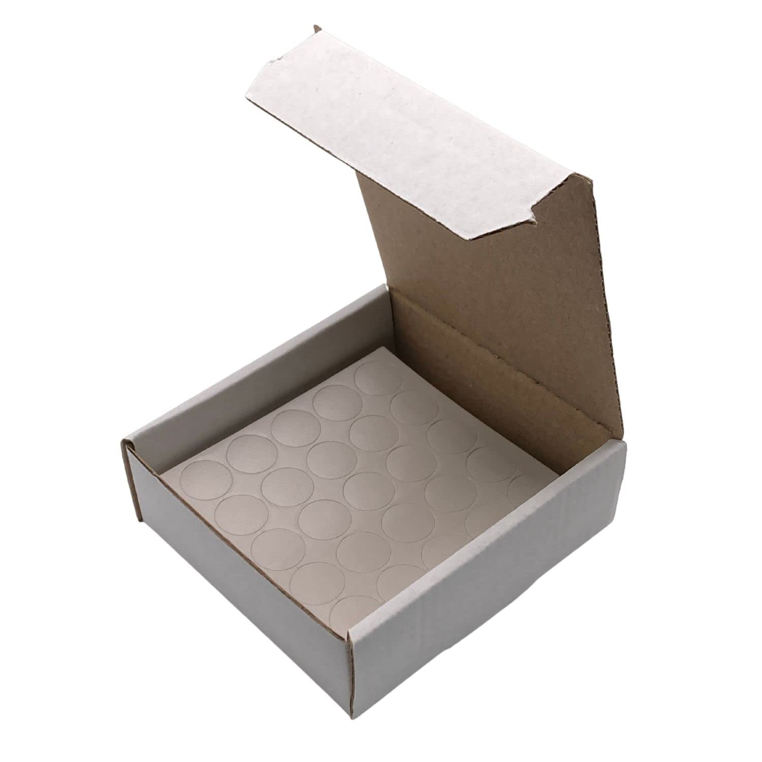 PVC Gris cachemire Cache-vis adhésifs VBA plus Trous de forage Clous Came [Diamètre 14 mm Sachet de 625]
