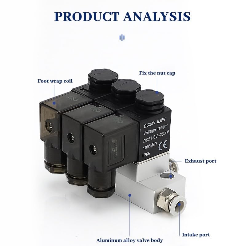 Électrovanne pneumatique 6 mm pour automatisation de circuits d'air - 4