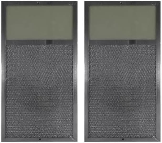 Replacement Compatible with (2) Rangaire 610027 For Range Lens Grease Filter 7-5/8'x14-1/8'x3/8' (AFF119-L)