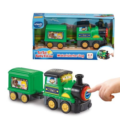 Vtech TUT TUT Baby Flitzer - Motorisierter Zug – Spielzeugzug mit Musik,...