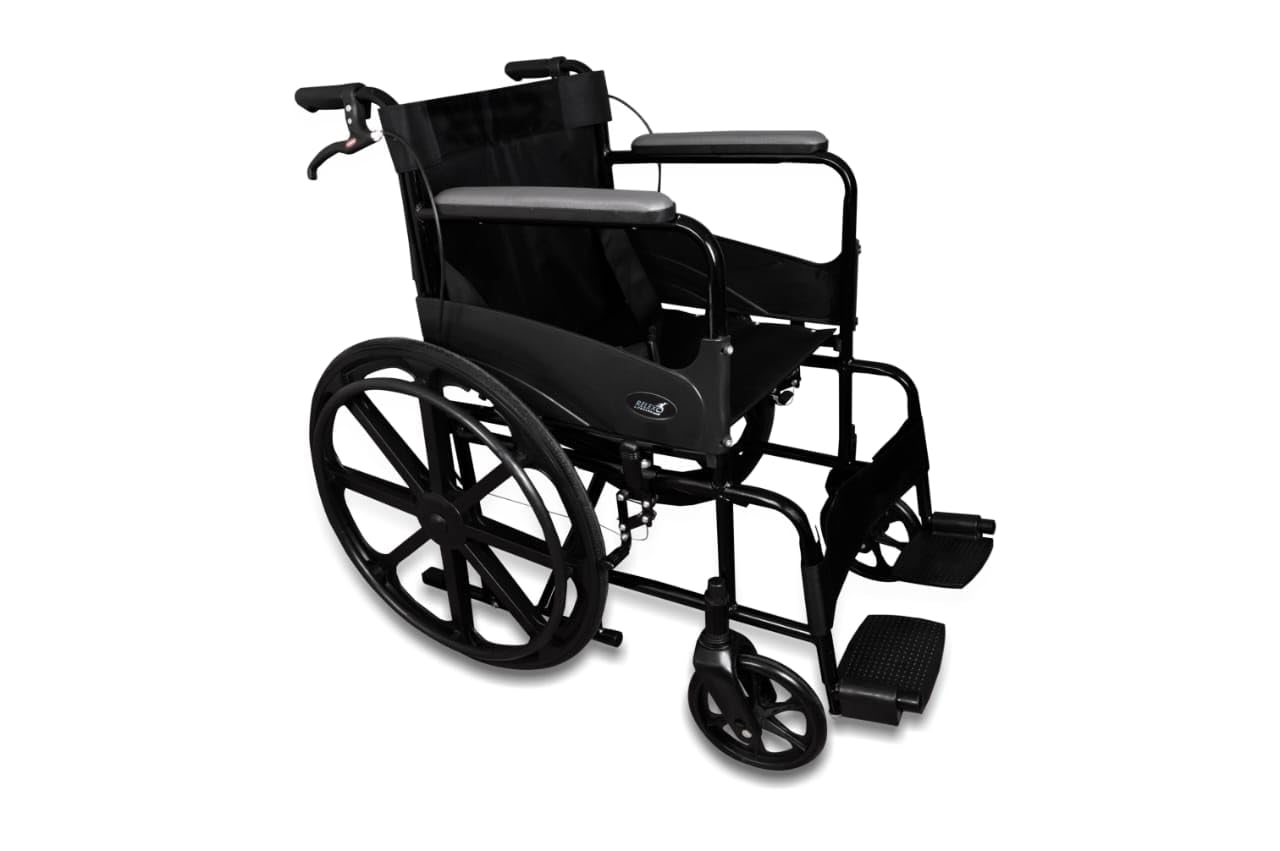Foldable & Light Weight Wheelchair With Dual Hand Brake Control | Easy To Carry And Travel | Epoxy Cotted Frame For Long Life | Premium Wheelchair For Eldely,Patients And Adults-image-31