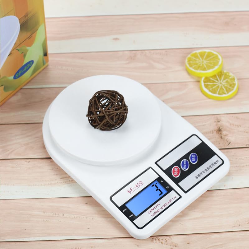 Mutfak Tartısı; Elektronik Hassas Mutfak Terazisi, Dijital Mutfak Tartısı, Mutfak Terazisi, 10 kg 1 g Hassasiyet, Dara Özelliği, Sf-400
