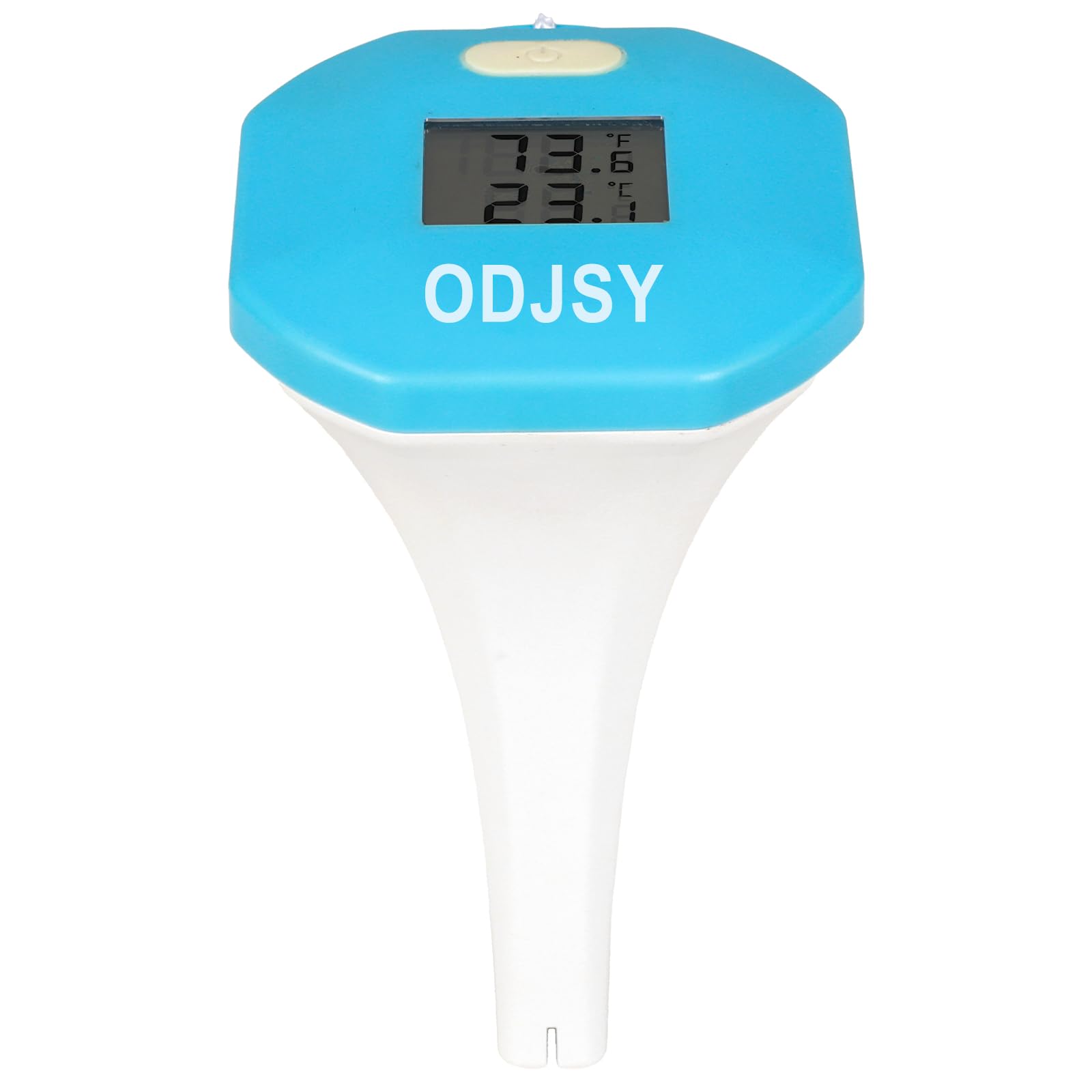 Termometro da piscina, tester digitale della temperatura dell'acqua con display LCD per piscine, spa, vasche idromassaggio e acquari (blu/verde)
