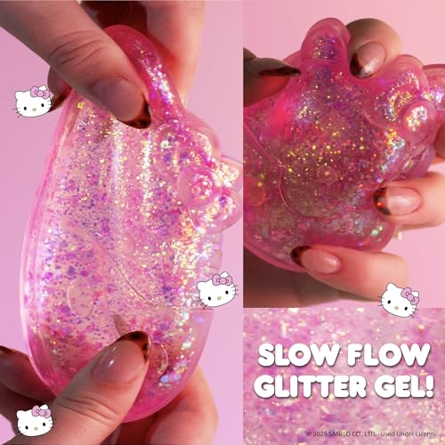 Image of Hello Kitty and Friends SLIMYGLOOP Gelli Gels - Hello Kitty, Slow Rising Sensory Squeeze Toy with Glitter, Gel Filled Fidget Toys