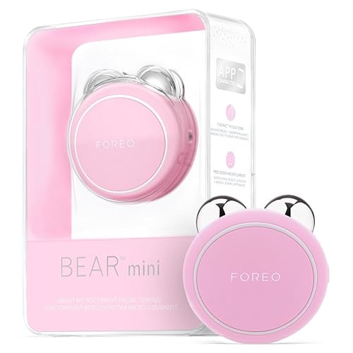 FOREO BEAR Mini Microcurrent Facial Device Face Sculpting Tool Instant Face Lift Firm & Contour Reduce Double Chin Non-Invasive Increases
